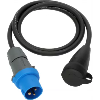 Brennenstuhl CEE-adapterikaapeli 230V 16A 1,5 m Schuko-liitin IP44 musta/sininen