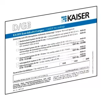 Kaiser Elektro Schott tunnistekilpisarja DE/GB/FR/IT 9473-91