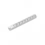 Bachmann 333.4061 Standard 1U PDU 8 Schuko-pistorasiaa 2 m kaapeli ylijännitesuojaus harmaa