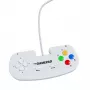 Retro Games The Gamepad White - USB-peliohjain PC:lle, Macille, ZX Spectrumille, THEC64:lle, THEA500 Minille - digitaalinen ohjausristikko, 10 painiketta, 1,8 m kaapeli