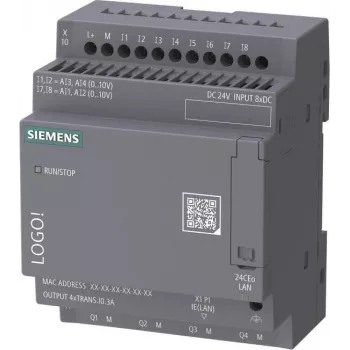 Siemens LOGO! 24 CEo perusmoduuli ilman näyttöä DC 24V