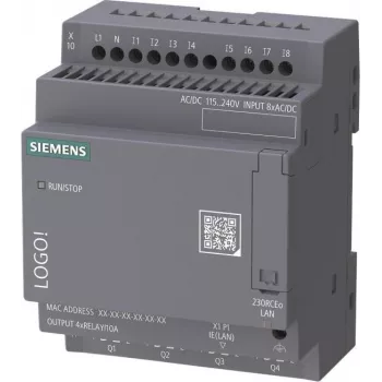 Siemens LOGO! 230 RCEo perusmoduuli ilman näyttöä AC/DC 6ED1052-2FB08-0BA3