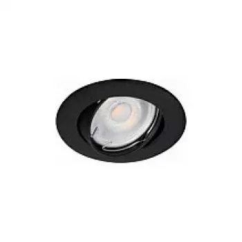 SYNERGY21 LED upotusheitin Phos kääntyvä pyöreä musta CCT vaihdettava 7W 550lm