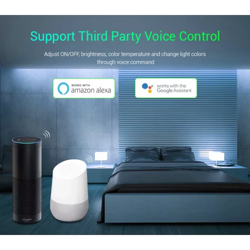 MIBOXER WL5 5in1 RGB+CCT LED-ohjain DC12-24V WiFi 2.4G Alexa