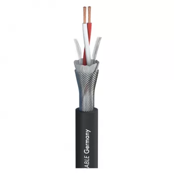 Sommer Cable SC-Primus mikrofonikaapeli, 2 x 0,50 mm², PVC Ø 6,7 mm, musta, metritavara (200-0151)