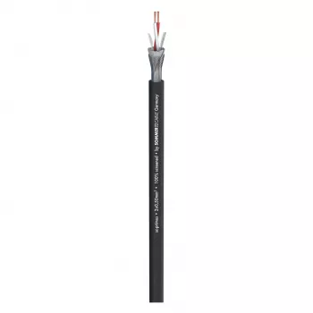 Sommer Cable SC-Primus mikrofonikaapeli, 2 x 0,50 mm², PVC Ø 6,7 mm, musta, metritavara (200-0151)