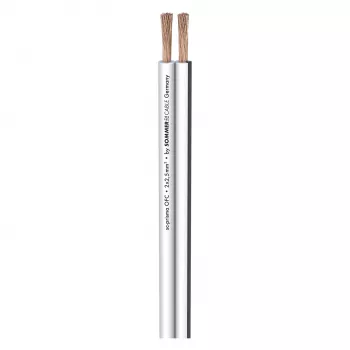 Sommer Cable SC-Prisma kaiutinkaapeli, 2 x 2,50 mm², PVC 9,1 x 4,3 mm, valkoinen (401-0250-WS)
