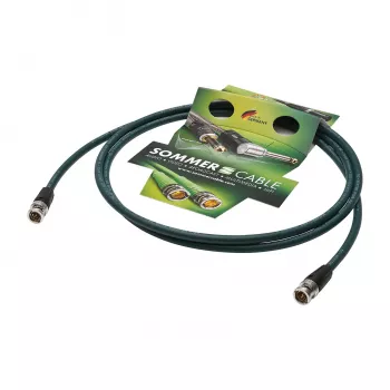 Sommer Cable SC-Vector PLUS 1.2/4.8 DZ UHD videopatch-kaapeli, BNC-urosliitin BNC-urosliittimeen, NEUTRIK, vihreä, 30 m (DZGR-3000-GN-SW)