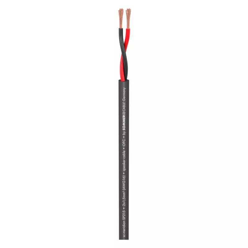 Sommer Cable Meridian Mobile SP215 kaiutinkaapeli 2 x 1,5 mm² PVC musta (metritavara)