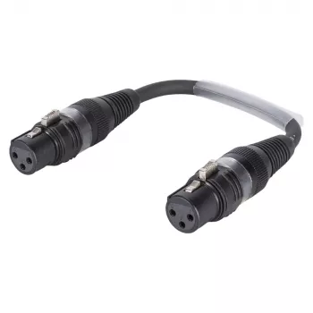 Sommer Cable adapterikaapeli, XLR-liitin 3-nap. XLR-liittimeen 3-nap., HICON, musta, 0,15 m (SGHZU0015-SW)