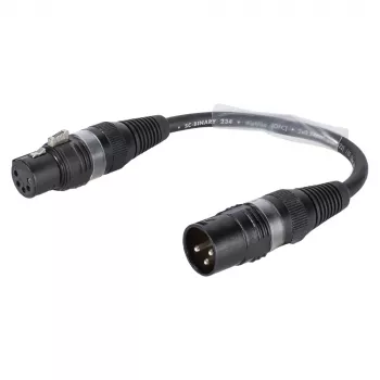Sommer Cable -adapterikaapeli, XLR-urosliitin 3-napainen XLR-naarasliittimeen, musta, 0,15 m (B2WSU0015-SW)