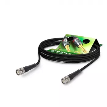 Sommer Cable RG-Classic HF -koaksiaalikaapeli RG58, 50 Ω, BNC-urosliitin BNC-urosliittimeen, HICON, musta, 2,5 m (RL58-0250-SW-SW)