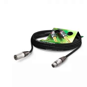 Sommer Cable SC-Primus mikrofonikaapeli, 2 x 0,50 mm², XLR-liitin 3-nap. XLR-pistokkeeseen 3-nap., NEUTRIK, musta, 15 m (PRMFU1500-SW)