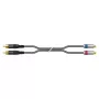 Sommer Cable SC-Onyx 2025 MKII stereo-RCA-kaapeli, epäsymmetrinen, 2 x 1 x 0,25 mm², RCA-RCA, HICON, musta, 2,5 m (ON8D-0250-SW)