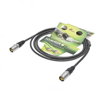 Sommer Cable SC-Mercator CAT.7 PUR verkkokaapeli, 8 x 0,14 mm², RJ45-RJ45, NEUTRIK, musta, 3 m (P7NE-0300-SW)