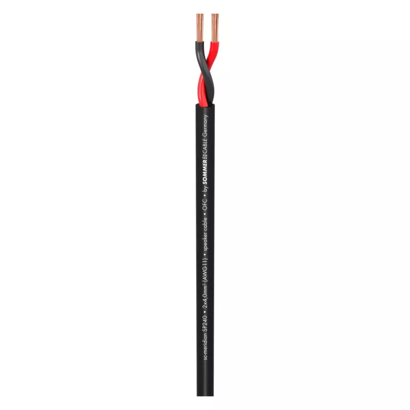 Sommer Cable 440-0051 Meridian Mobile SP240 2 x 4,0 mm² kaiutinkaapeli - musta - metritavara