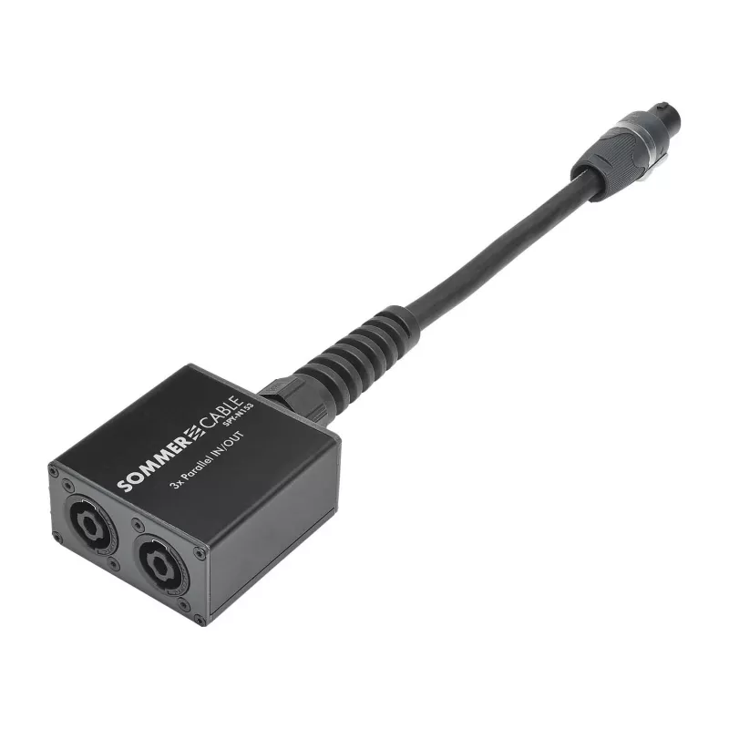 Sommer Cable SPY-N153 kaiutinpistoke audio-adapteri, suora, antrasiitti