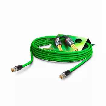 Sommer Cable SC-Slimline (RCB) 75 Ω videopatch-kaapeli, BNC-plugi - BNC-plugi, NEUTRIK, vihreä, 0,6 m (SNGR-0060-GN-SW)
