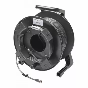 Sommer Cable SC-Vector PLUS 1.2/4.8 DZ videokaapeli kaapelikelalla, BNC-plugi - BNC-plugi, NEUTRIK, musta, 50 m (DZGXG5000-SW-SW)
