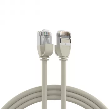 EFB Elektronik RJ45 -verkkokaapeli Cat.6A U/FTP TPE 4mm Ultraflex harmaa 3 m