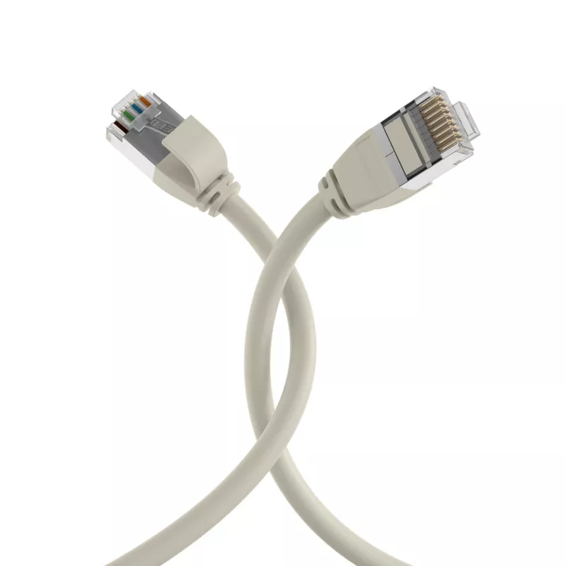 EFB Elektronik RJ45 -verkkokaapeli Cat.6A U/FTP TPE 4mm Ultraflex harmaa 3 m