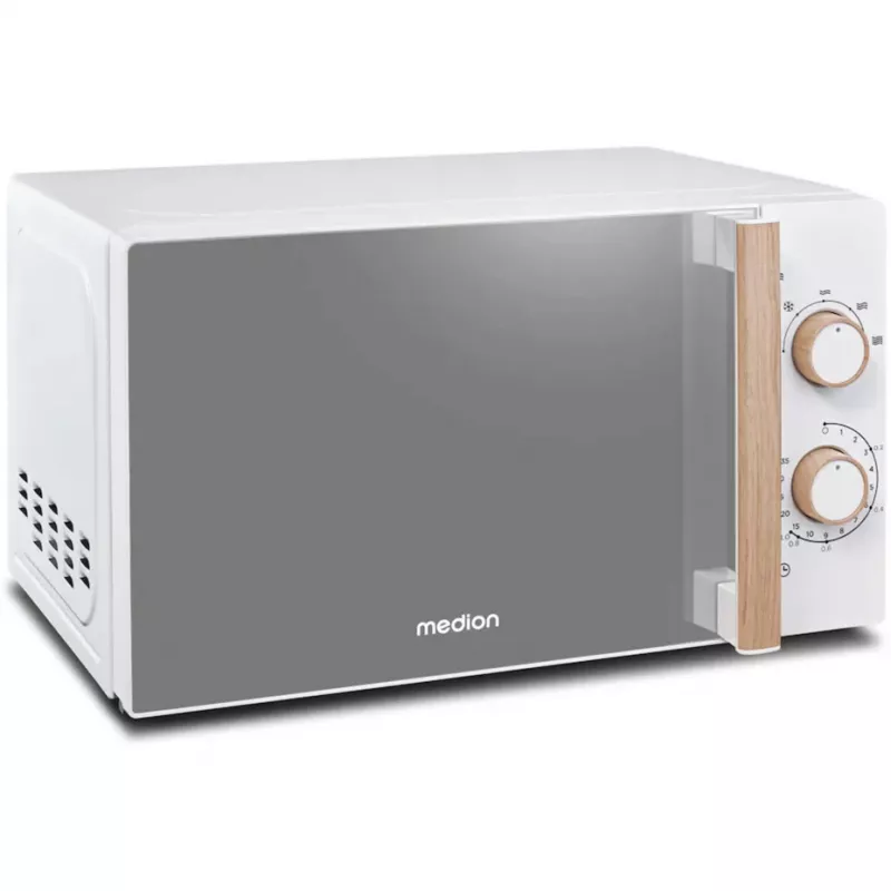 Medion Life MD 10596 yksinkertainen mikroaaltouuni, 20 L, 700 W, valkoinen