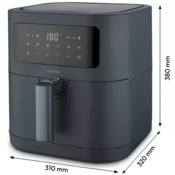 MEDION Life MD 11740 E40 XL kiertoilmakypsennin, harmaa, 2150 W, 5,2 L kori