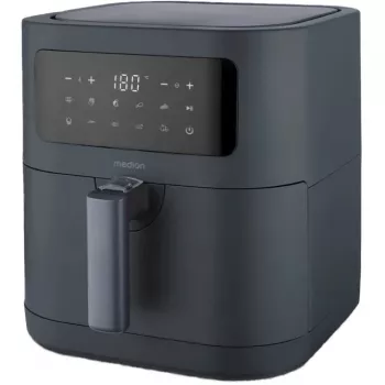 MEDION Life MD 11740 E40 XL kiertoilmakypsennin, harmaa, 2150 W, 5,2 L kori
