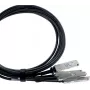 BlueLAN QDD-4ZQ100-CU2M-BL 400G QSFP-DD - 4x100G QSFP56 Breakout DAC -kaapeli 2 m