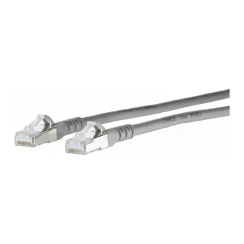 METZ CONNECT Cat.6A S/FTP -verkkokaapeli AWG26 LSZH harmaa 0,5m