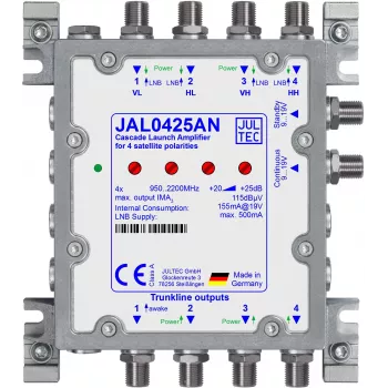 JULTEC JAL0425AN SAT-kaskadivahvistin virtalähteellä