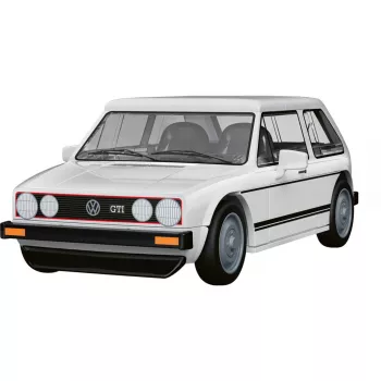 COBI 24662 Volkswagen Golf GTI (1976-1983) rakennussarja, 1:35, valkoinen