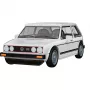 COBI 24662 Volkswagen Golf GTI (1976-1983) rakennussarja, 1:35, valkoinen