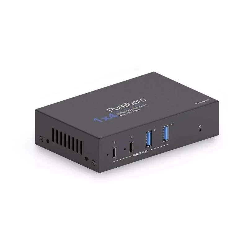 PureLink PT-Hub-010 USB 3.2 Gen 1 4-porttinen teollisuuskeskitin 2x USB-A 2x USB-C