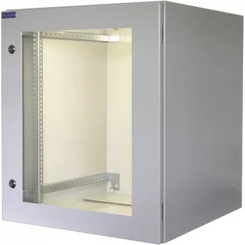 RESISTER 19 tuuman verkkokaappi Pro - IP66 ulko- ja teollisuuskäyttöön - ikkunallinen ovi - 16U - 600x600 mm - vaaleanharmaa (RAL 7035) (90RR19WV166GG)