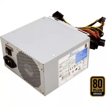 Seasonic SSP-600ES2 Bulk 600W virtalähde, harmaa, 80 PLUS Bronze, ATX