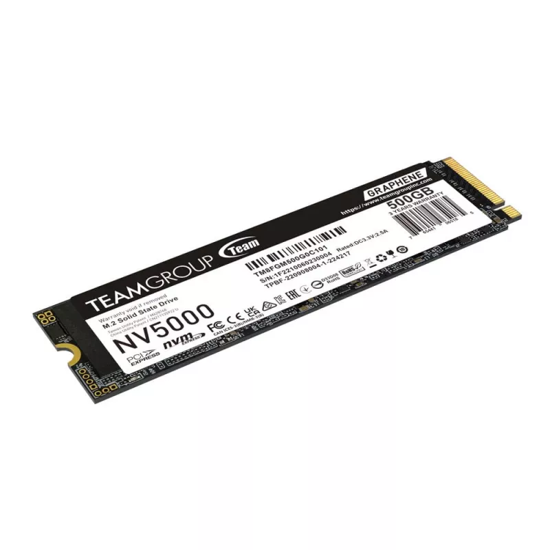 Team Group NV5000 500 GB M.2 PCIe Gen4 x4 NVMe SSD - 4500 MB/s luku