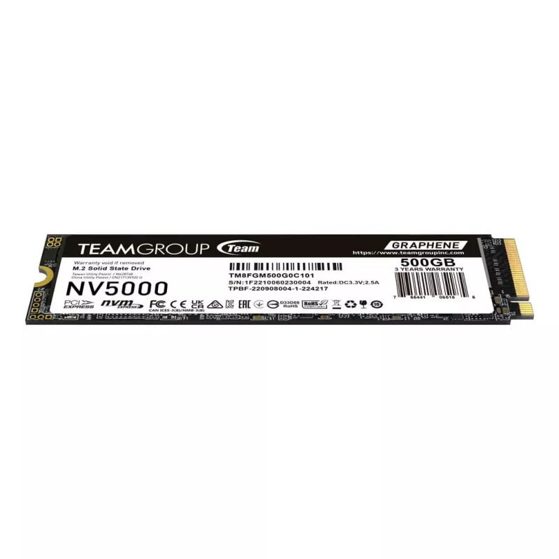 Team Group NV5000 500 GB M.2 PCIe Gen4 x4 NVMe SSD - 4500 MB/s luku