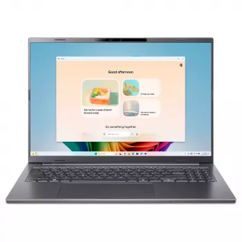 Acer Aspire 16 AI (A16-11M-X04K) Copilot+ PC 16,0 tuuman WUXGA IPS 120Hz Snapdragon X X1-26-100 16GB RAM 512GB SSD Windows 11 Home