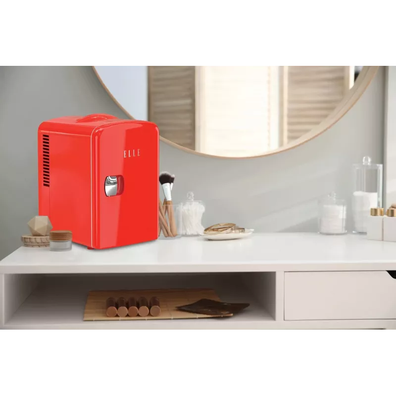 ELLE Home ESDAF101RDEU minijääkaappi 4L punainen