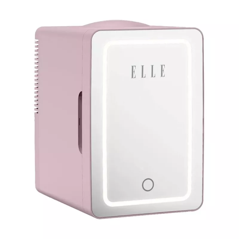 ELLE Home ESDAF01PUEU minijääkaappi LED-meikkipelillä 6L violetti