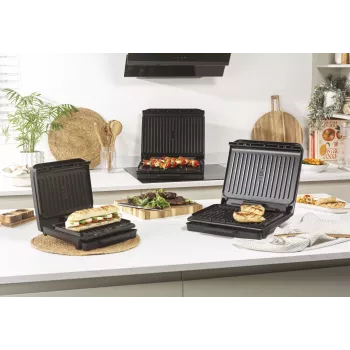Salter EK6236VDE ActiGrill Everyday sähkögrilli, 1000 W, tarttumaton, musta/hopea