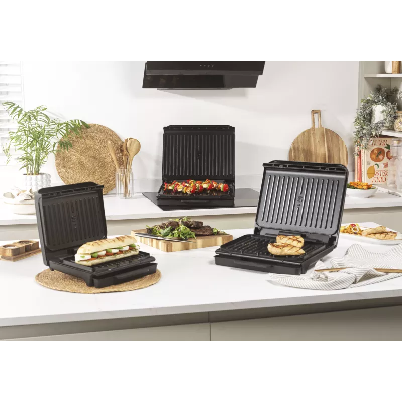 Salter EK6236VDE ActiGrill Everyday sähkögrilli, 1000 W, tarttumaton, musta/hopea