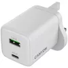 CANYON CU45AC GaN 45W 1xPD 1xQC UK valkoinen seinälaturi