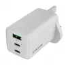 CANYON CU65ACC GaN 65W 2xPD 1xQC UK valkoinen seinälaturi