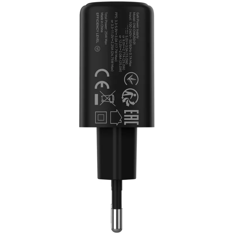 CANYON OnCharge 250 25W 1xPD EU seinälaturi musta