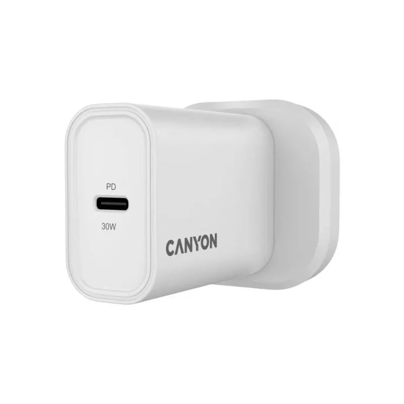 CANYON OnCharge 30CL Max Power 30W 1xPD UK valkoinen seinälaturi