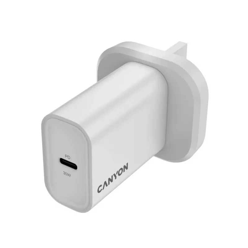 CANYON OnCharge 30CL Max Power 30W 1xPD UK valkoinen seinälaturi