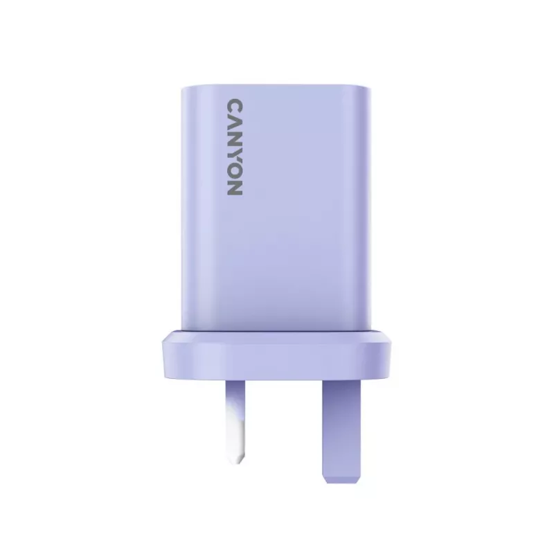 CANYON OnCharge 30CL Max Power 30W 1xPD UK violetti seinälaturi