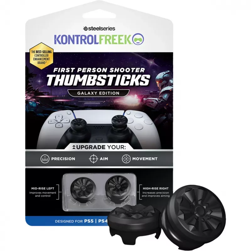 SteelSeries KontrolFreek FPS Performance Thumbsticks Galaxy Edition (musta, 2 kpl, PlayStation 5/4 -ohjaimeen)